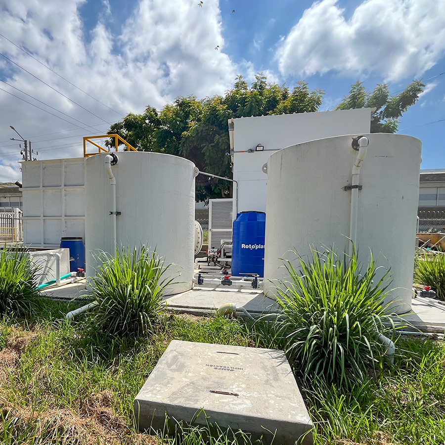 Planta de tratamiento de aguas residuales instalada por tecnoaguas